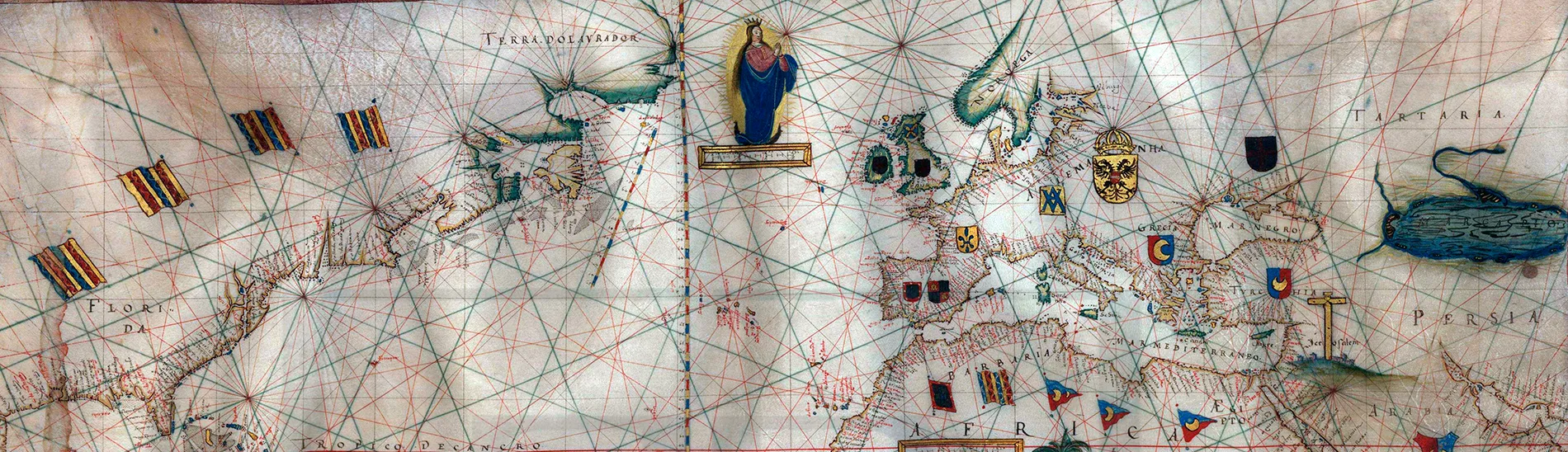 Carta náutica, de João Teixeira Albernaz I [c. 1620-1640]